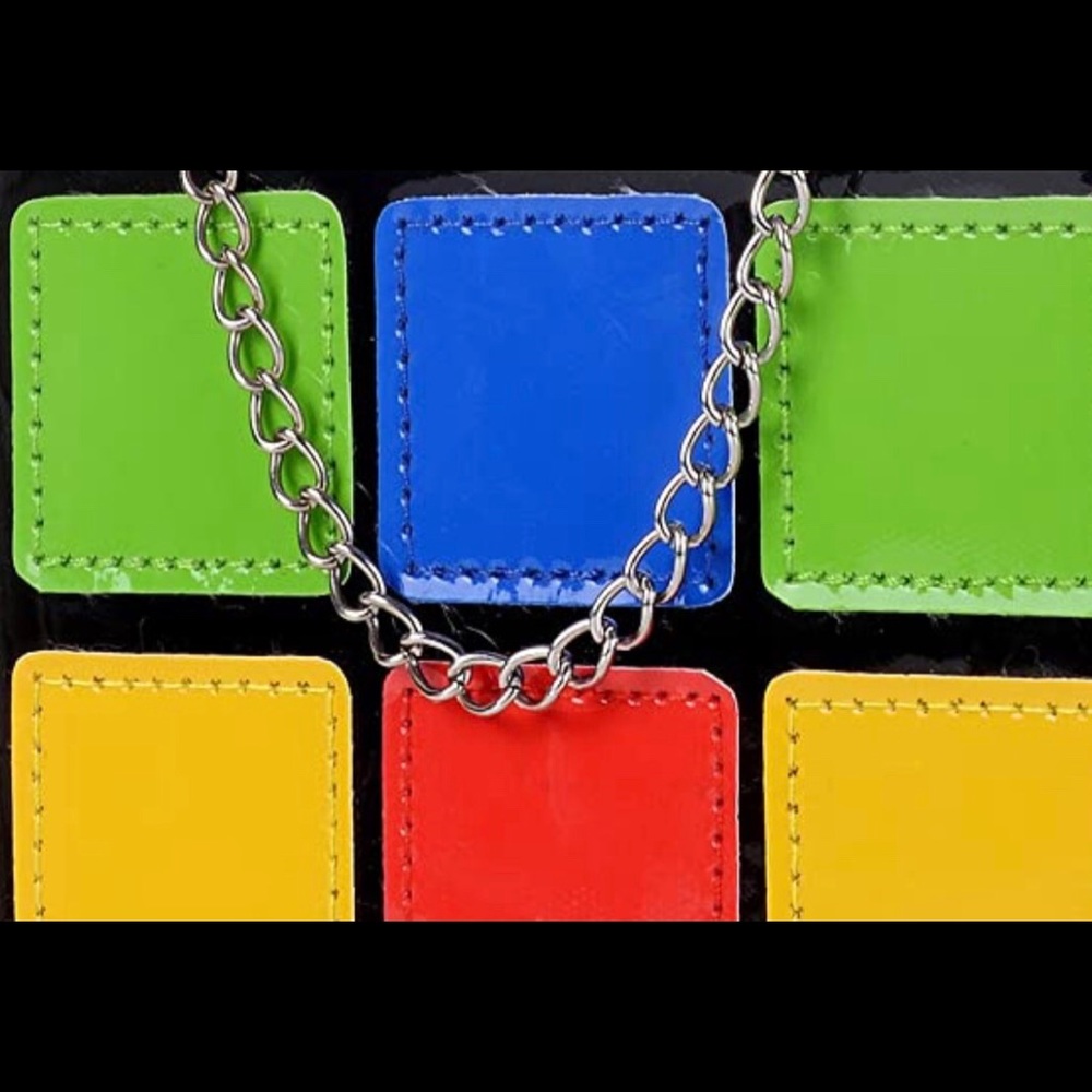 CLERANCE SALE! Rubix cube purse bag 90’s retro game gamer cube - Picture 7 of 10